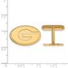 Black Bow Jewelry 14k Yellow Gold Georgia Bulldogs NCAA Cuff Links - 2 of 3