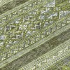 Olive Green And Artichoke Green Southwestern Washable Indoor Outdoor Area Rug - 4 of 4