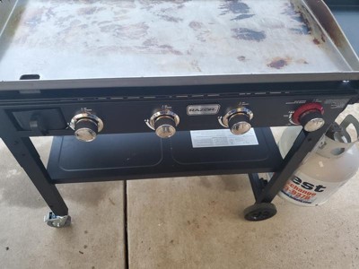 Razor Griddle GGC2030M 25 2 Burner LP Propane GAS with Folding Shelf, Steel