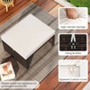 Tangkula Set of 2 Patio PE Rattan Ottomans w/ Soft Zippered Cushions for Deck Outdoor - 2 of 4