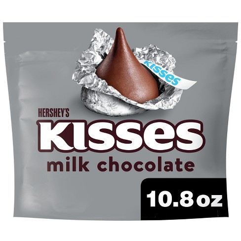 165 Pcs Light Blue & Silver Candy Hershey's Kisses Milk Chocolates : Target