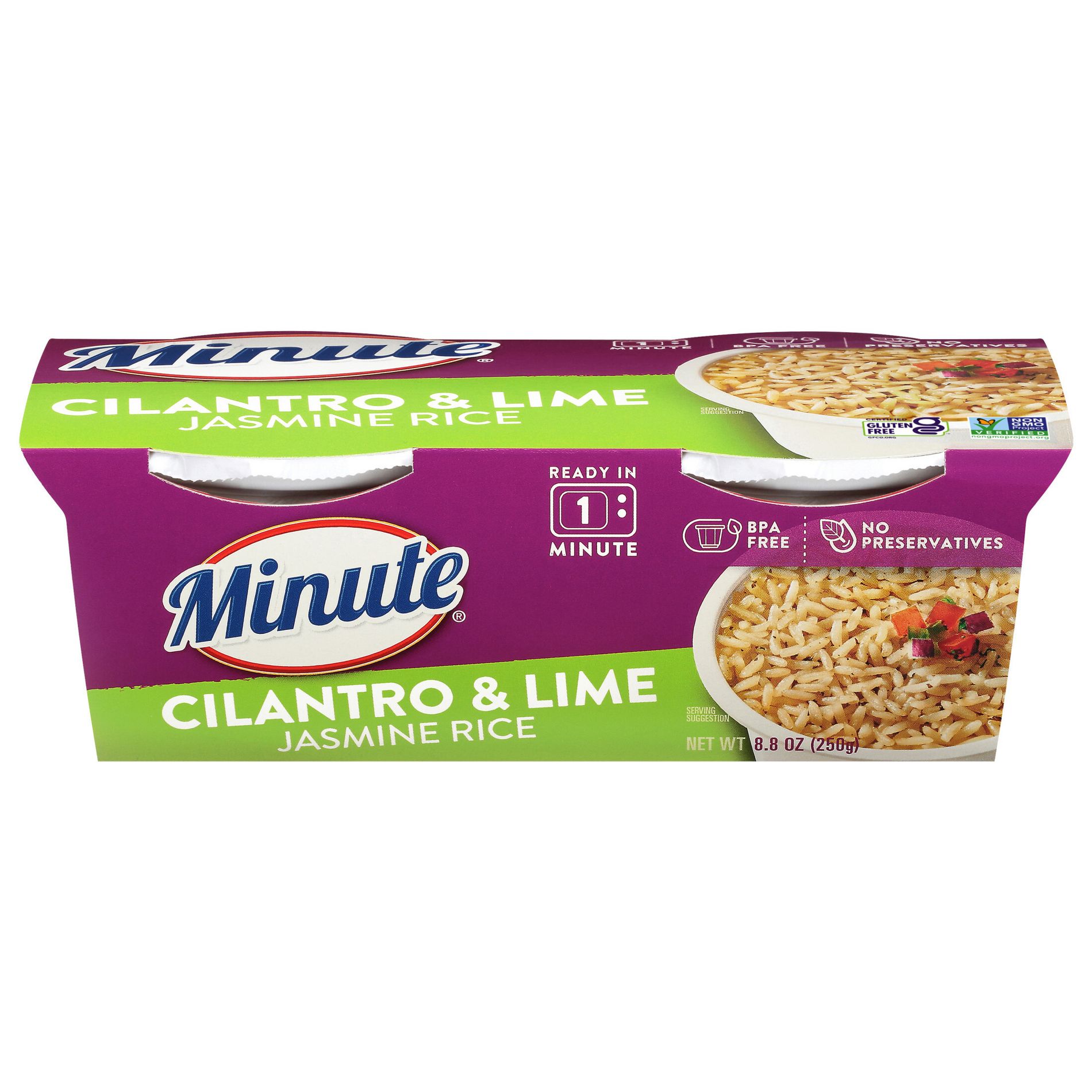 Minute Cilantro & Lime Jasmine Rice 2 Pack - 8.8oz