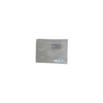 JAM Paper® Plastic 3 Hole Punch Binder Envelopes, Hook & Loop Closure, 1  Expansion, Clear, 12/Pack