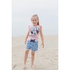 Disney Rainbow Floral July 4th T-Shirt and Twill Shorts Outfit Set - 2 of 4