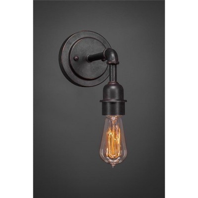Toltec Lighting Vintage 1 - Light Sconce in  Dark Granite
