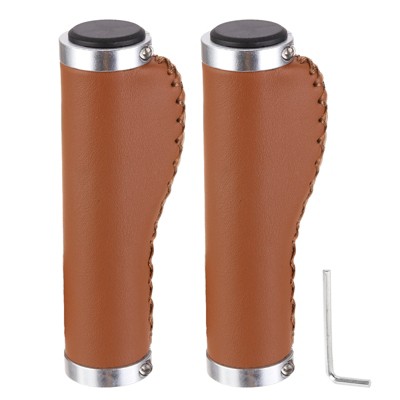 Unique Bargains Non-Slip PU Fit 7/8" Mountain Road MTB Scooter Bike Handlebar Grips 1 Pair 5.31"