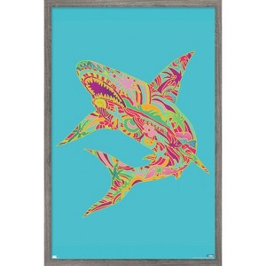 Trends International Jim Baldwin - Lily Shark Framed Wall Poster Prints - 1 of 4