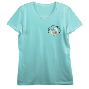 Free Authority Outdoor Hawaii Women's Teal Crew Neck Short Sleeve T-shirt - 1 of 4