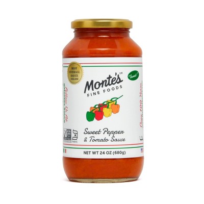 Monte's Sweet Pepper & Tomato Sauce - 24oz