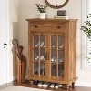 Tribesigns Wooden Shoe Cabinet, Shoe Storage Cabinet with Drawer & Adjustable Shelves, Shoe Organizer with Acrylic Doors & Solid Wood Legs - 4 of 4