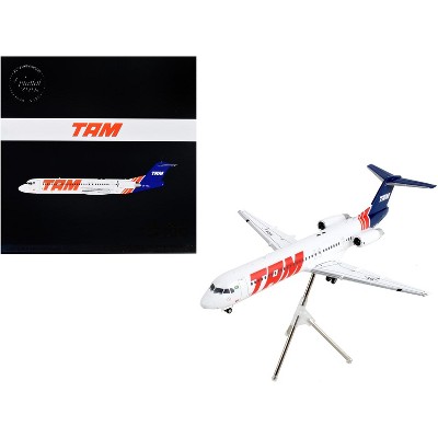 Fokker F100 Commercial Aircraft "TAM Linhas Aereas" White with Blue Tail "Gemini 200" 1/200 Diecast Model Airplane by GeminiJets
