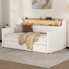 Streamdale Twin Daybed with Drawers, Charging Station, LED Lights, and Storage - 3 of 4
