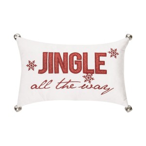 C&F Home 8" x 12" Jingle All The Way Small Petite Christmas Throw Pillow - 1 of 4