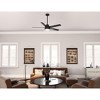 Hunter 52" Aerodyne Lighted Ceiling Fan Matte Black Finish - Smart Home Compatible, Whisper-Quiet Motor, Integrated LED - 2 of 4