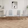 NicBex Modern Dining Chairs with Faux Leather Padded Seat,Armless Chairs with Chrome Metal Legs for Kitchen,Living Room - 2 of 4