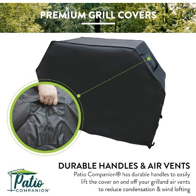 Premium Black Heavy-Grade UV Blocking 72 Inch BBQ Grill Cover
