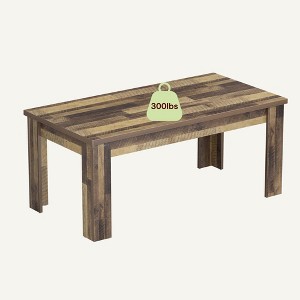 Dining Table for 4-6, 63" Wood Farmhouse Rectangular Thickened Dinner Dining Room & Kitchen Table - 1 of 4