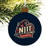 New Jersey Institute of Technology Primary Logo Wood Christmas Tree Holiday Ornament - 4 of 4
