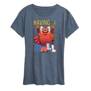Women's - Turning Red - Having a Ball Short Sleeve Graphic T-Shirt - 1 of 4