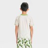 Boys' Minecraft Movie Art Rash Guard Top - Green/Black - 2 of 3