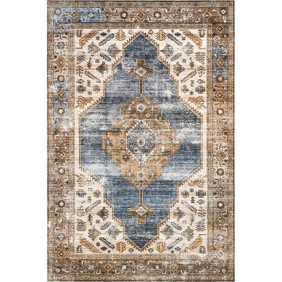nuLOOM Gracie SpinClean Machine Washable Stain-Resistant Area Rug