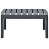 vidaXL Patio Table, Anthracite 30.7"x21.7"x15" Plastic - 2 of 4