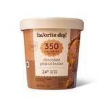 Reduced Fat Chocolate with Peanut Butter Swirl Ice Cream - 16oz - Favorite Day™