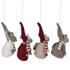 Northlight Set of 4 Red and Gray Standing Mice Christmas Ornaments 5.5" - 3 of 3