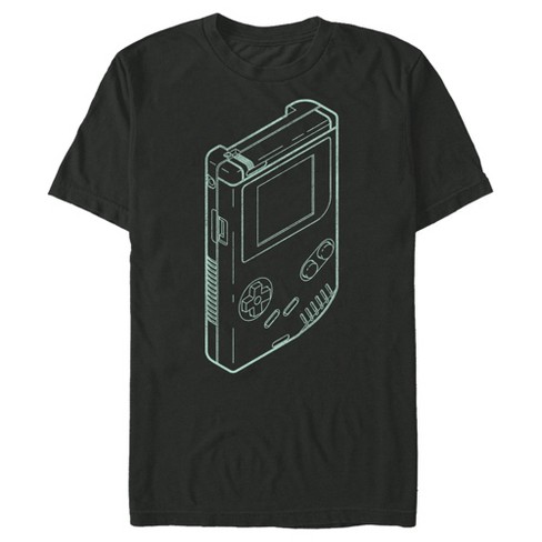 metal støbt praktiseret Men's Nintendo Diagram Game Boy T-shirt - Black - Large : Target