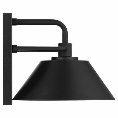 Avalon Black Steel Dimmable LED Outdoor Wall Sconce