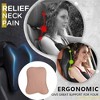 Car Seat Headrest Neck Rest Cushion,100% Pure Memory Foam Neck Pillow with Breathable Removable Cover,Comfortable Ergonomic & Neck Pain Relief,2 Pack - 3 of 4
