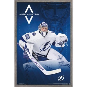 Trends International NHL Tampa Bay Lightning - Andrei Vasilevskiy 19 Framed Wall Poster Prints - 1 of 4