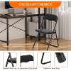 Portable Folding Chairs - PU Leather, Cushioned, Stackable for Indoor/Outdoor Events - 4 of 4