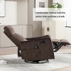 Recliner Chair with Heat & Massage, Manual Rocker Swivel Chair, 27''W Upholstered Accent Chair for Living Room-3irtyhousy - 2 of 4
