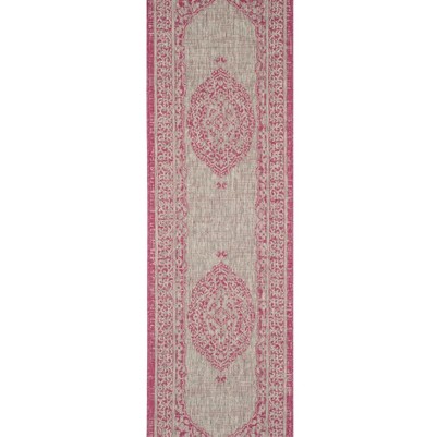 light grey/fuchsia