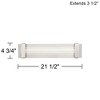 Possini Euro Design Possini Euro Lauren 21 1/2" Wide Brushed Nickel LED Bath Bar - 4 of 4