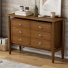 6 Drawer Dresser Chests for Bedroom,Storage Chest of Drawers, Dresser Chest Cabinet Organizer, Clothing Storage Organizer for Bedroom Hallway Entryway - 3 of 4