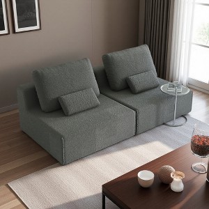 78" Luxury Modular Floor Sofa with Convertible Design & High-Resilience Foam - 1 of 4