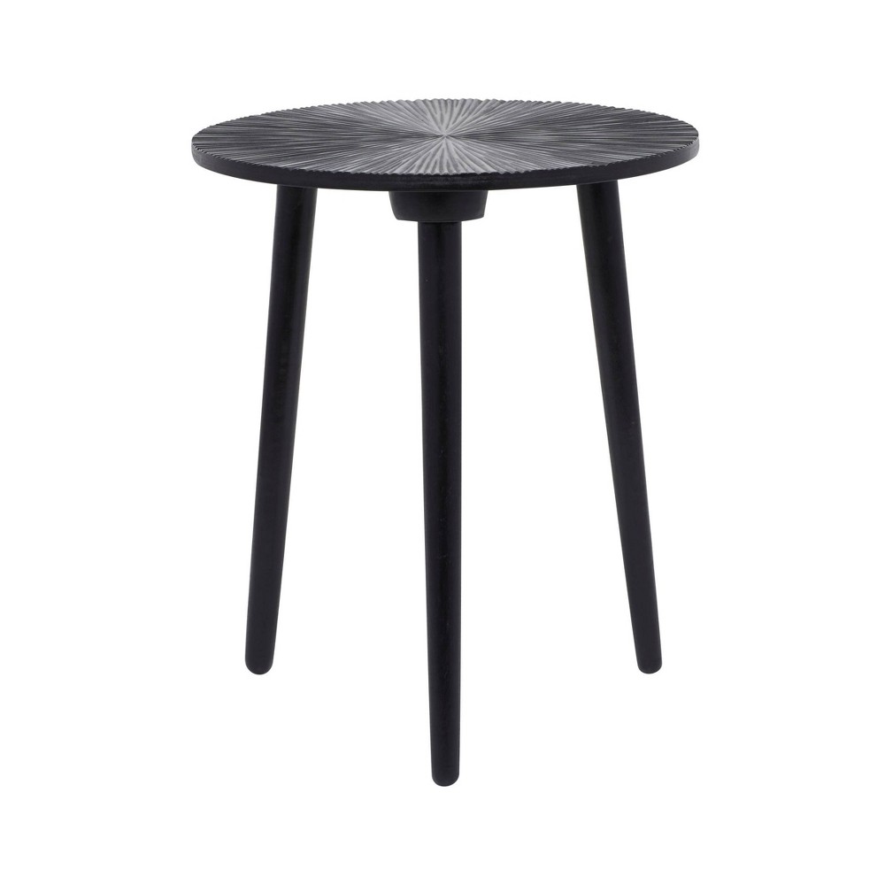 Photos - Coffee Table Contemporary Mango Wood Accent Table Black - Olivia & May