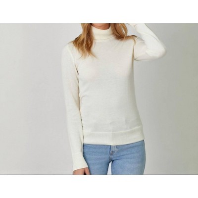 Women's Long Sleeve Turtleneck Sweater - mystree
