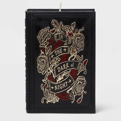 6'' Book of Spells Candle Black - Threshold™