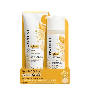 The Honest Company Refresh Shampoo + Body Wash and Lotion Duo Gift Set - Citrus Vanilla - 18.5 fl oz - 1 of 4