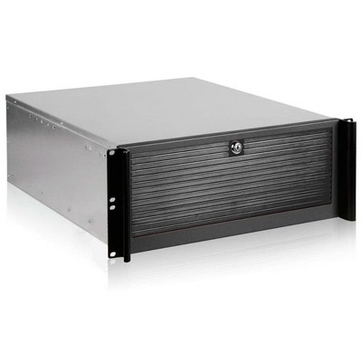 Monoprice 4U Compact Stylish Rackmount Chassis, Standard ATX PSU Support, Front Access USB Ports, Key Lock Front Bezel