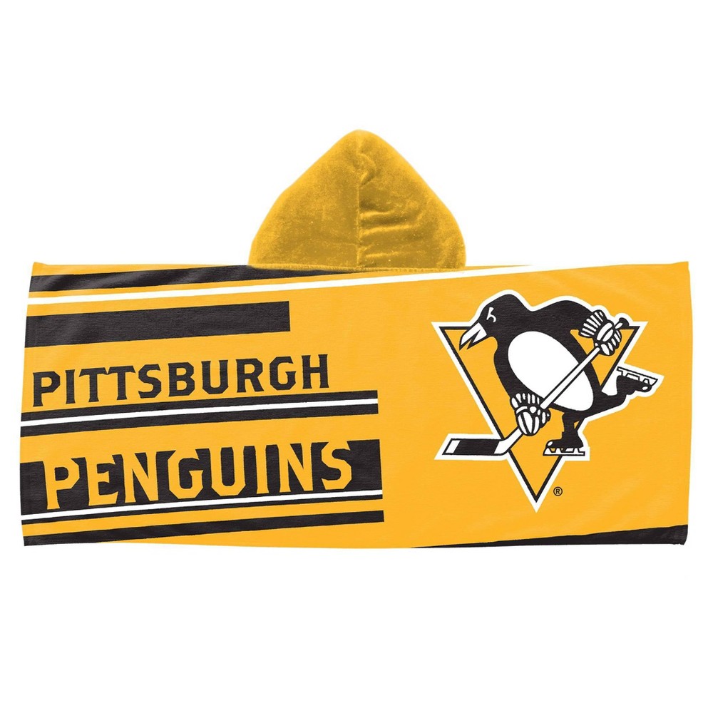 Photos - Towel 22"x51" NHL Pittsburgh Penguins Youth Hooded Beach 