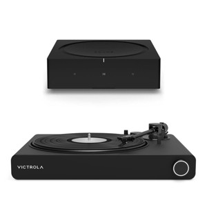 Victrola Stream Onyx Works with Sonos Wireless Turntable with Sonos Amp Wireless Hi-Fi Player - 1 of 4