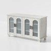 Wooakway TV with glass doors stand for living room, multifunctional combination TV stand, large capacity storage cabinet - 4 of 4