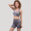 Anna-Kaci Active Women's Scalloped Edge Sports Bra Top with Wide Straps and Soft Stretch Fabric - 3 of 4