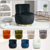 CAVINAS 360° Swivel Chair Barrel Chair with Velvet Upholstery for Living Room,Luxury Oversized Accent Chair with Pillow,Living Room Furniture - 4 of 4