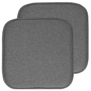 Charlotte Jacquard Memory Foam No Slip Back 16" x 16" Chair Pad Cushion by Sweet Home Collection® - 1 of 4