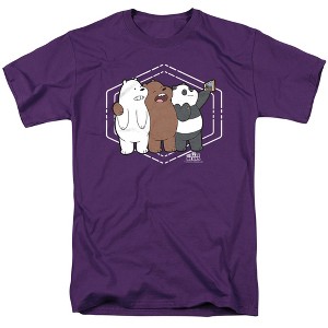 We Bare Bears Selfie Adult T-Shirt - 1 of 4